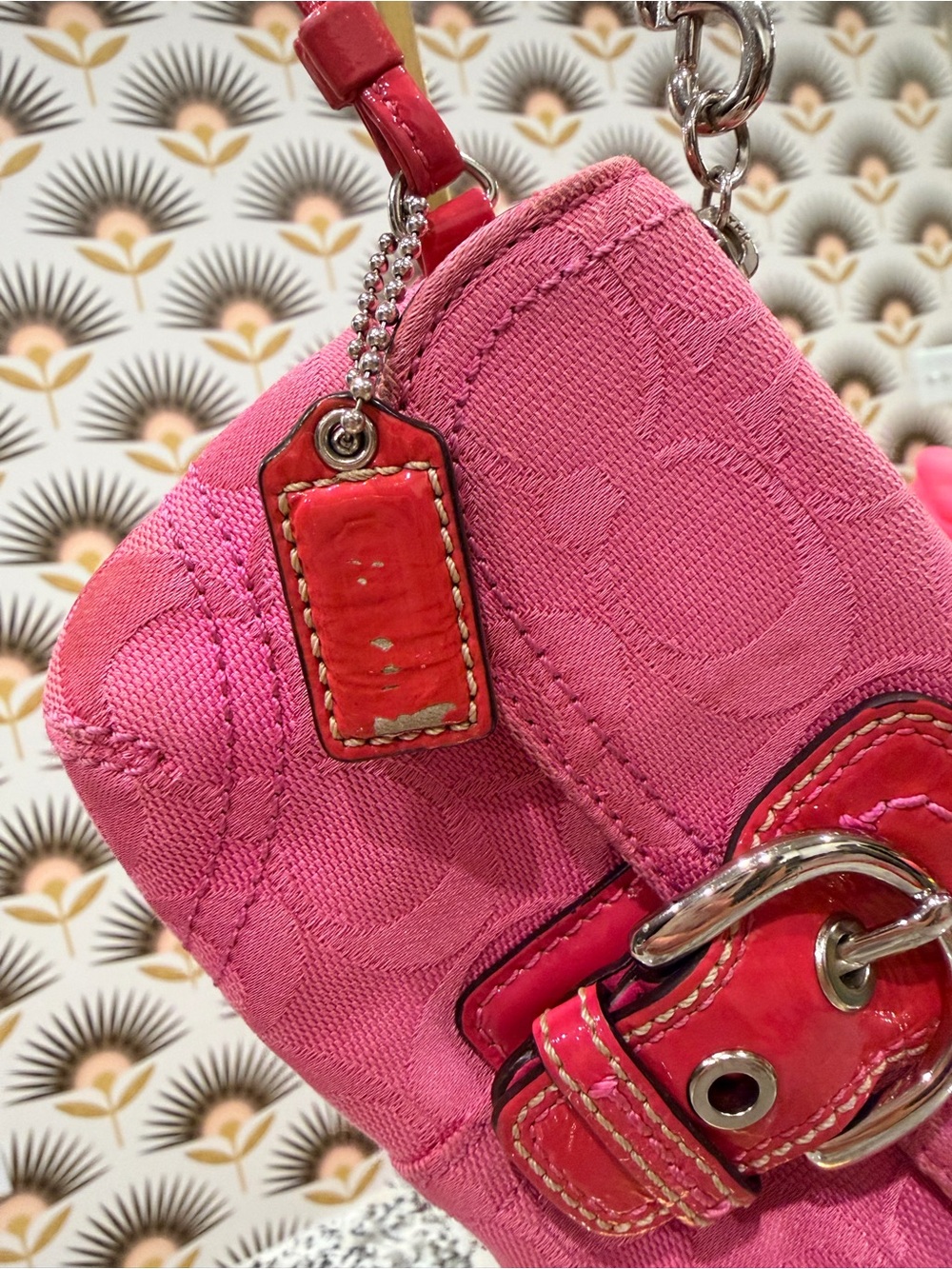 Coach Y2K Signature-Print Wristlet with Buckle Accent - Picture 4 of 6
